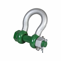 G-5143 Green Pin Fixed Nut Polar Shackles Product Render 1